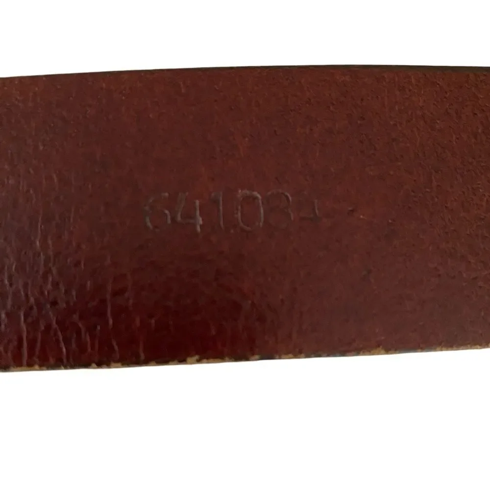 Vintage Y2K CK Logo Buckle Leather Belt
